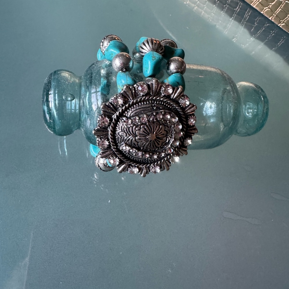 Turquoise and Silver Bracelet